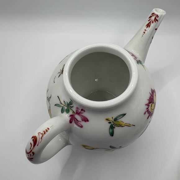 Vintage 1985 Victoria & Albert Museum Franklin Mint Porcelain Bow Mini Teapot - Picture 4 of 9